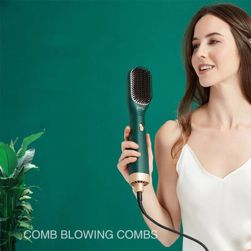 Hot Air Comb 3 In 1 for straight and curly hair with negative ion technology