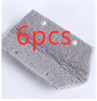 Creative Window Groove Cleaning Gap Brush Slot Cleaner in beige, light grey, and blue