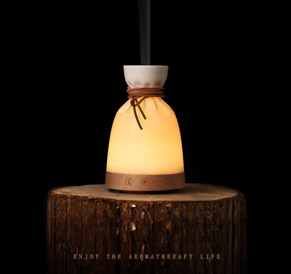 Wood Aromatherapy Desk Lamp Humidifier with noise reduction technology