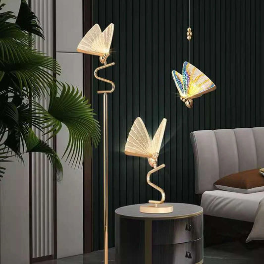 Modern Butterfly Lamp Chandelier with LED lighting for indoor decor