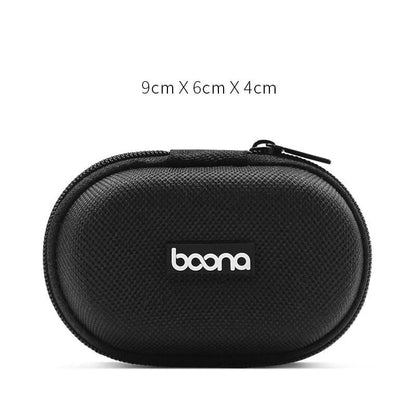 Portable Anti-Stress Mini Protective Bag for earphones in grey and black