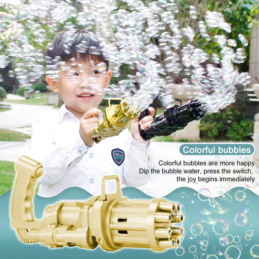 Bubble Blaster Toy for Kids - Powerful Leaf Blower Bubble Gun Machine in Vibrant Colors