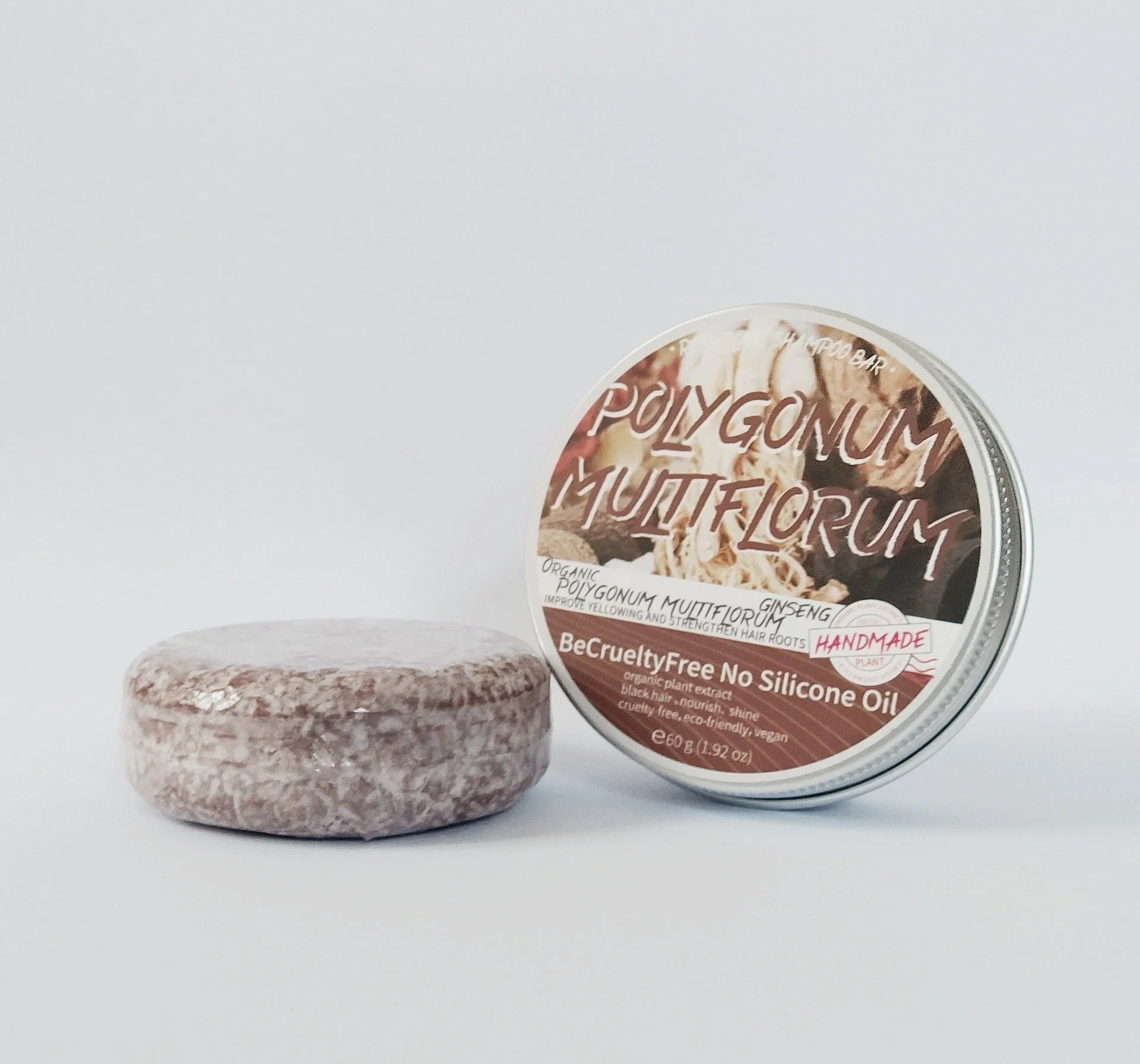 Revitalising Herbal Shampoo Bars with Polygonum and Ginseng for nourished, healthy-looking hair