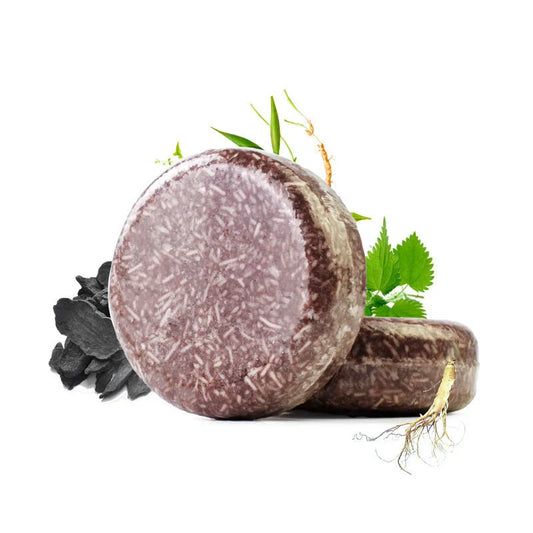 Revitalising Herbal Shampoo Bars with Polygonum and Ginseng for nourished, healthy-looking hair