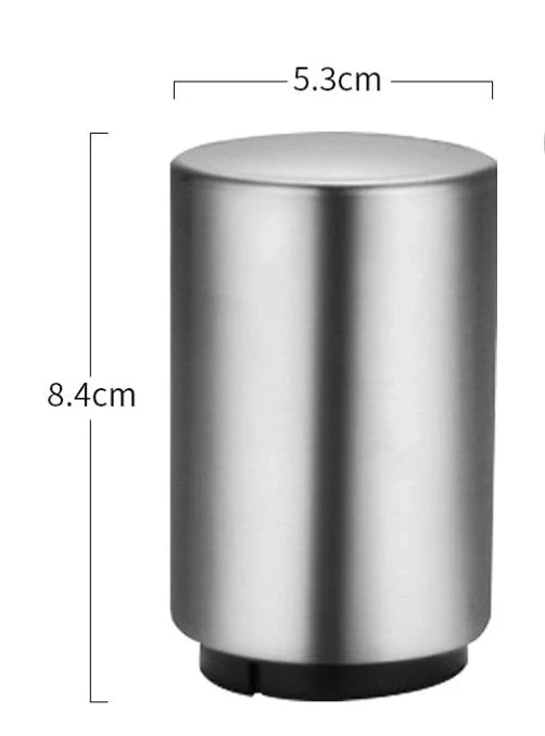 Stainless steel automatic beer bottle opener with magnet cap catcher