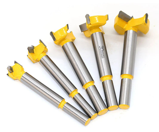 Premium Carbide Wood Reamer Bit Set in wooden box for electric drills