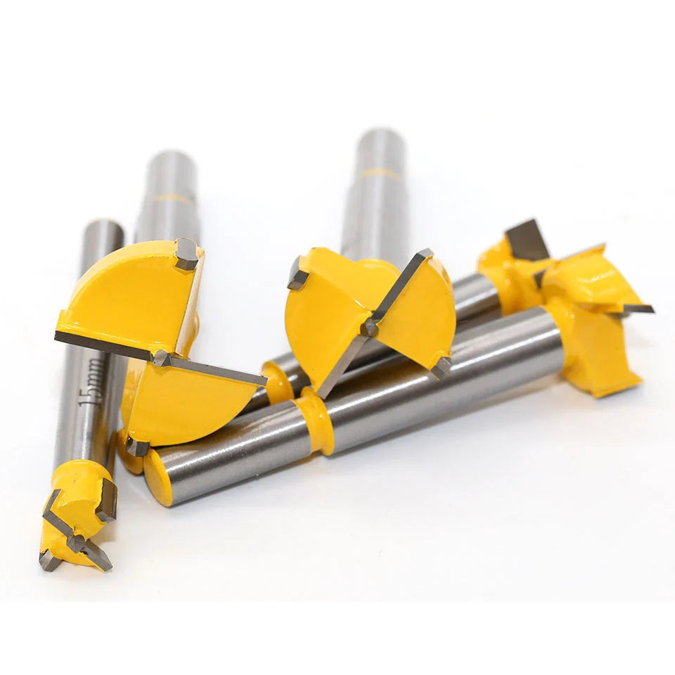 Premium Carbide Wood Reamer Bit Set in wooden box for electric drills