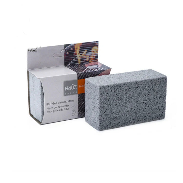 Natural pumice barbecue cleaning brick for chemical-free grill maintenance