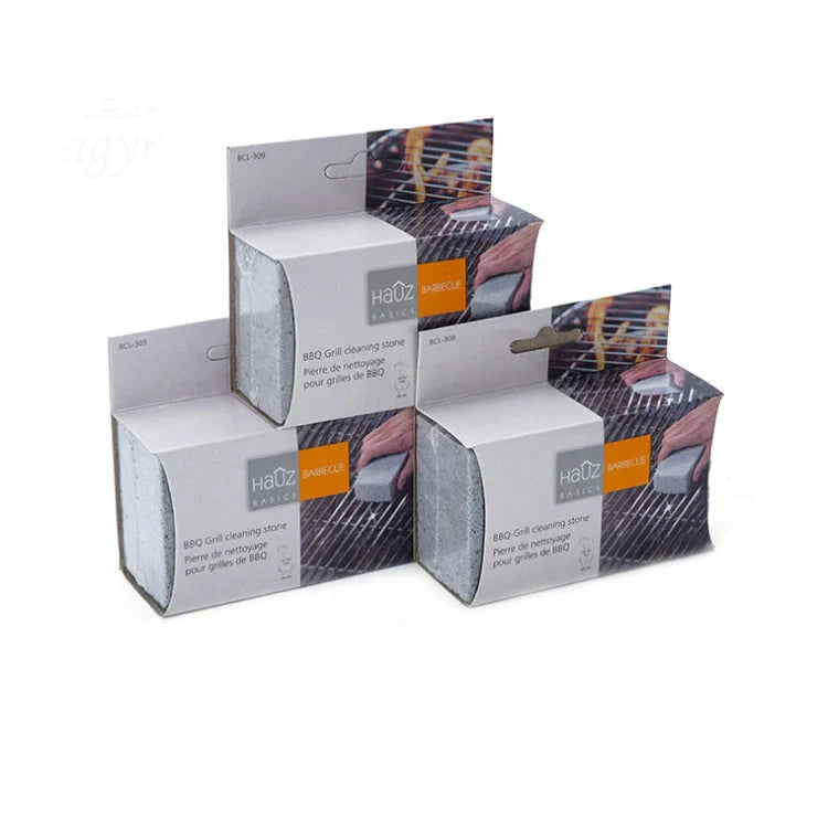 Natural pumice barbecue cleaning brick for chemical-free grill maintenance