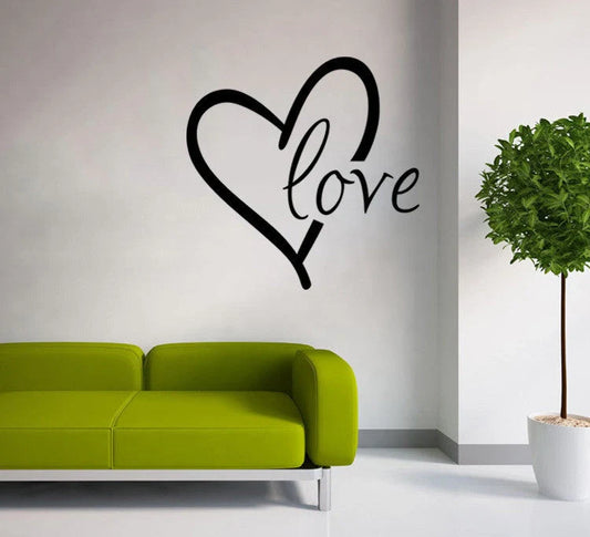 Valentine's Day Generation carved wall stickers for bedroom and living room decoration