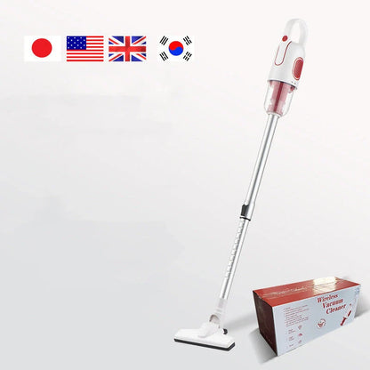 Wireless handheld vacuum cleaner with large suction and multiple attachments