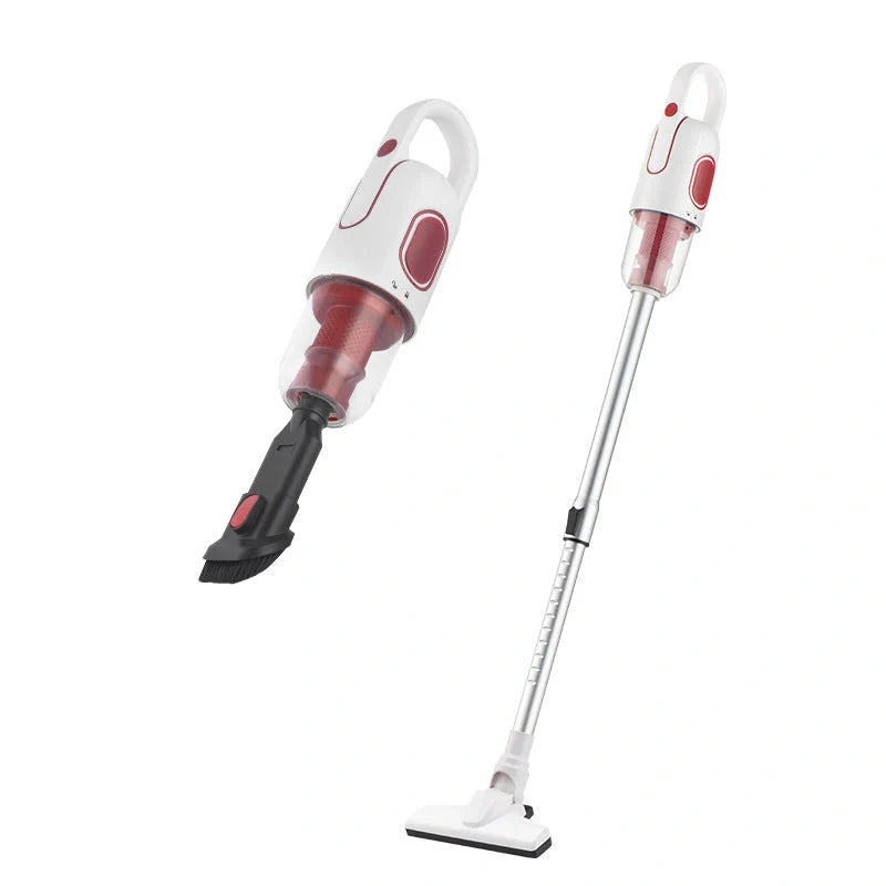 Wireless handheld vacuum cleaner with large suction and multiple attachments