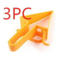 Adjustable Cake Divider Slicer in vibrant orange for even cake portions