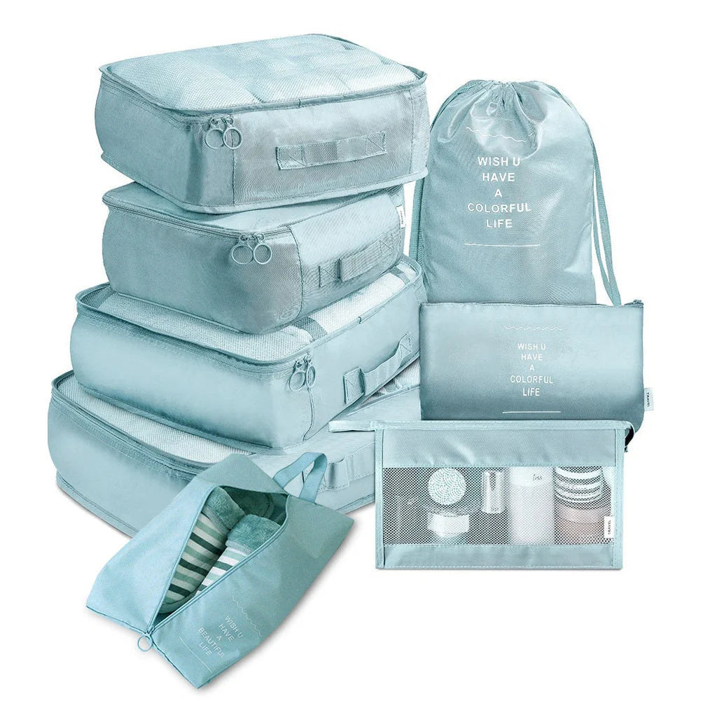 8-piece set luggage divider bag for travel storage and organisation