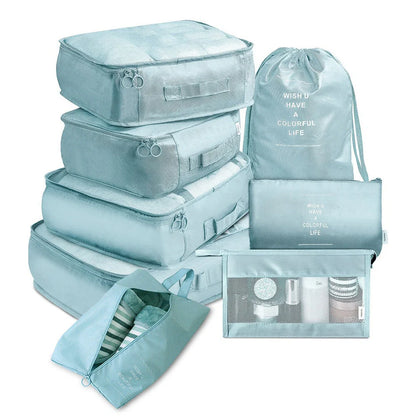 8-piece set luggage divider bag for travel storage and organisation