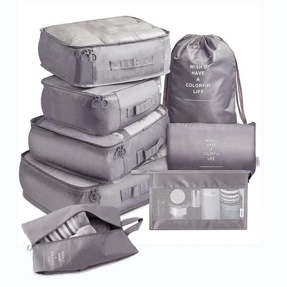 8-piece set luggage divider bag for travel storage and organisation