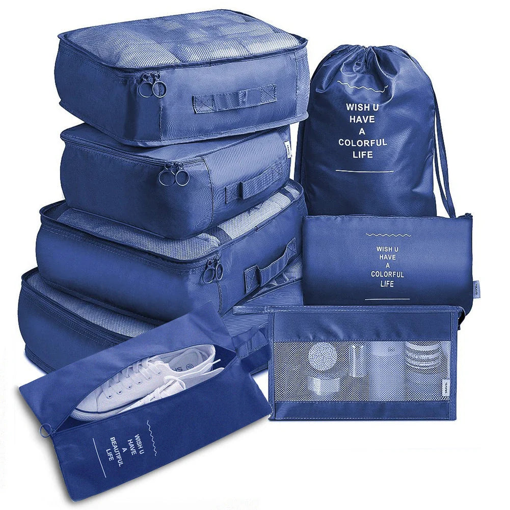8-piece set luggage divider bag for travel storage and organisation