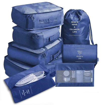 8-piece set luggage divider bag for travel storage and organisation