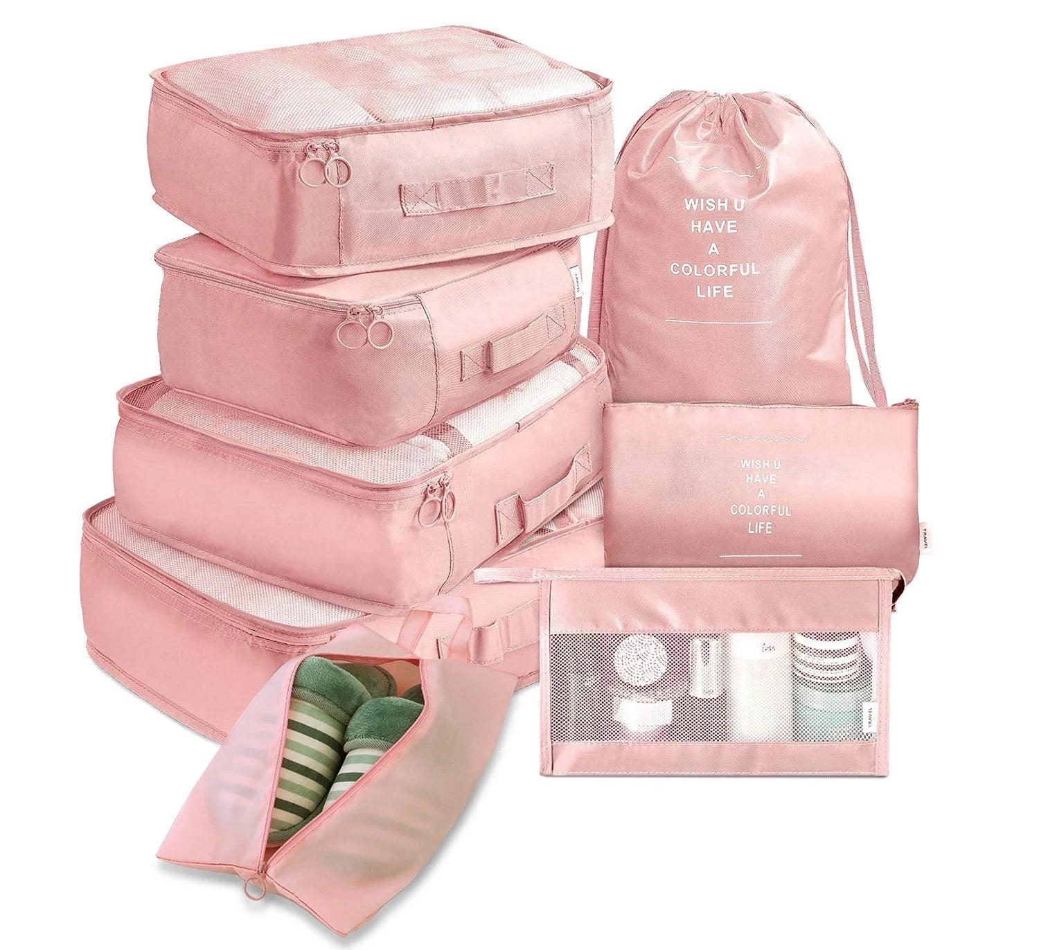 8-piece set luggage divider bag for travel storage and organisation