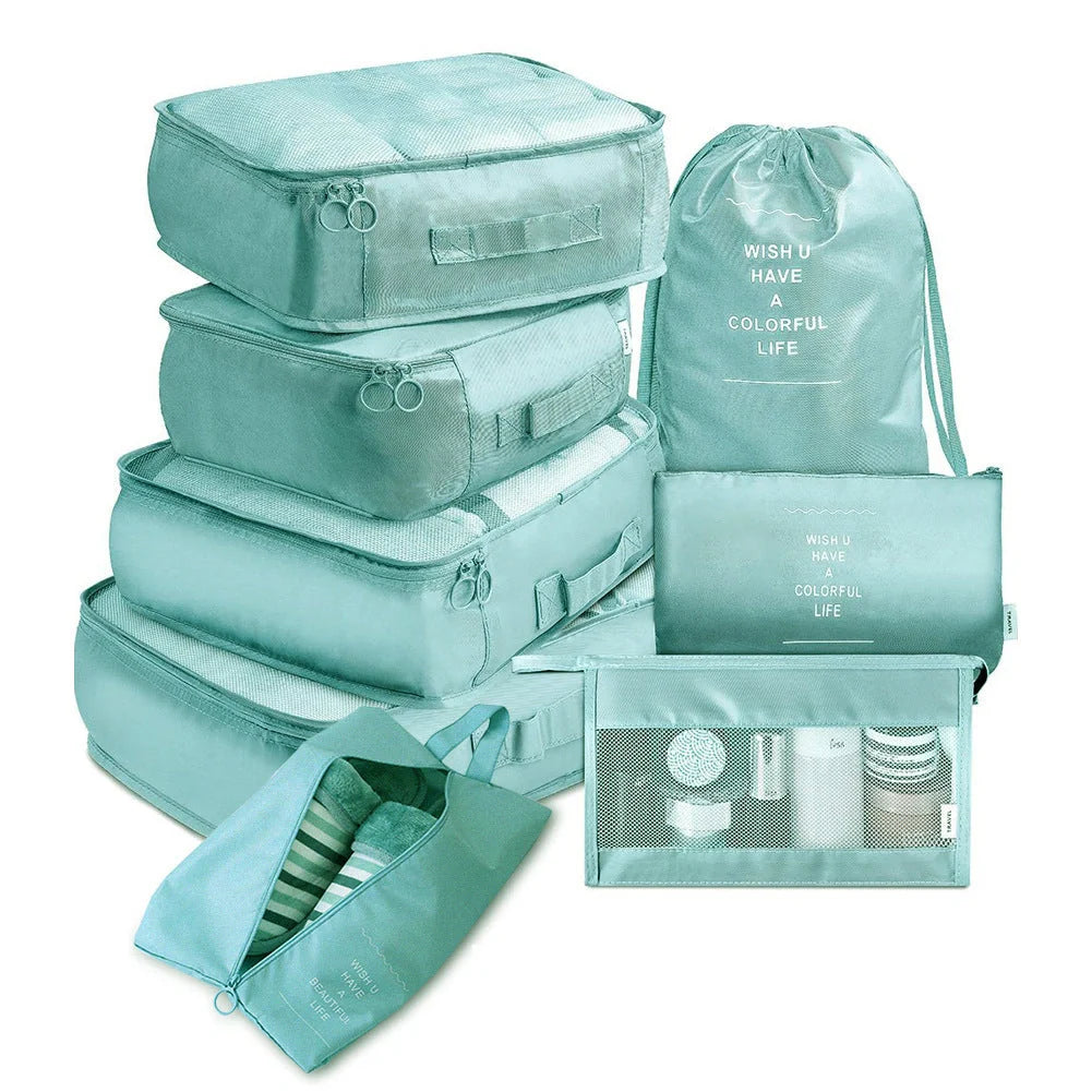 8-piece set luggage divider bag for travel storage and organisation