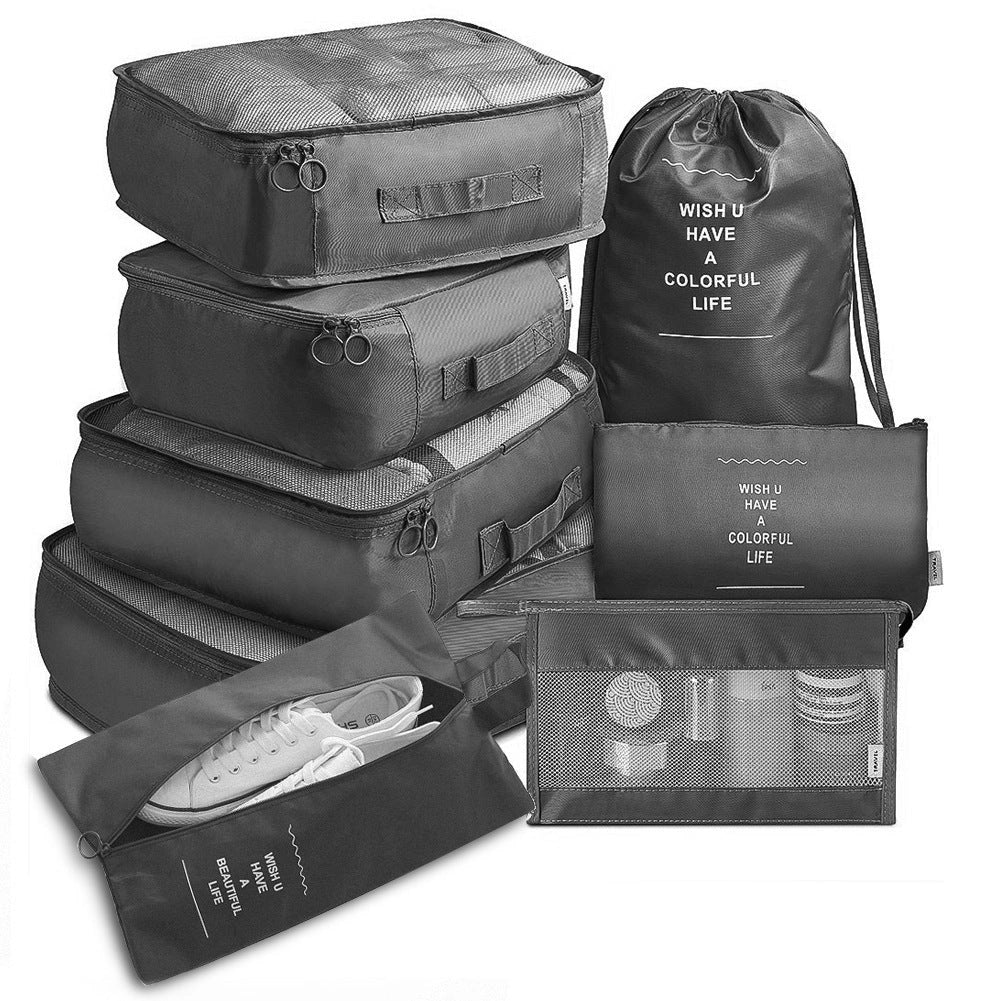 8-piece set luggage divider bag for travel storage and organisation