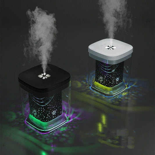 Ultrasonic Humidifier with Aroma Diffuser and Night Light for Improved Air Quality and Relaxation