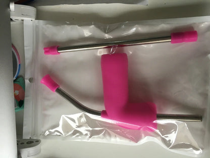 Slick Sipping Straw - Premium Stainless Steel and Plastic Party Accessory for Smooth, Fast-Flowing Beverage Enjoyment