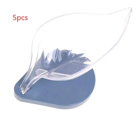 ABS suction cup soap holder and sponge drain box in various colours for kitchen organisation