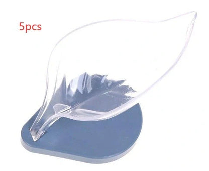 ABS suction cup soap holder and sponge drain box in various colours for kitchen organisation