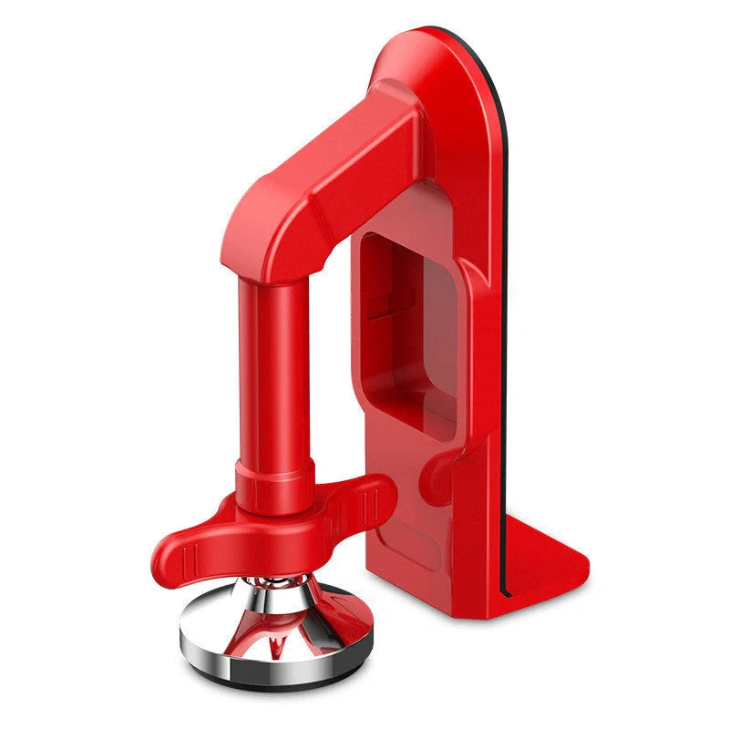 Portable door lock with alarm for travel security in aluminium alloy