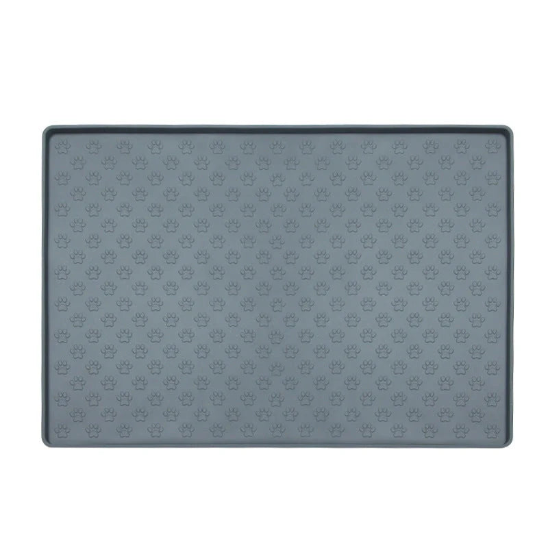 Waterproof and easy-to-clean silicone pet mat in various colours, designed for the comfort and convenience of dogs and cats in the UK.