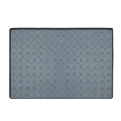 Waterproof and easy-to-clean silicone pet mat in various colours, designed for the comfort and convenience of dogs and cats in the UK.