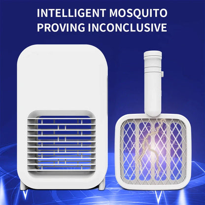 2in1 LED Mosquito Killer Lamp and Racket with USB charging cable