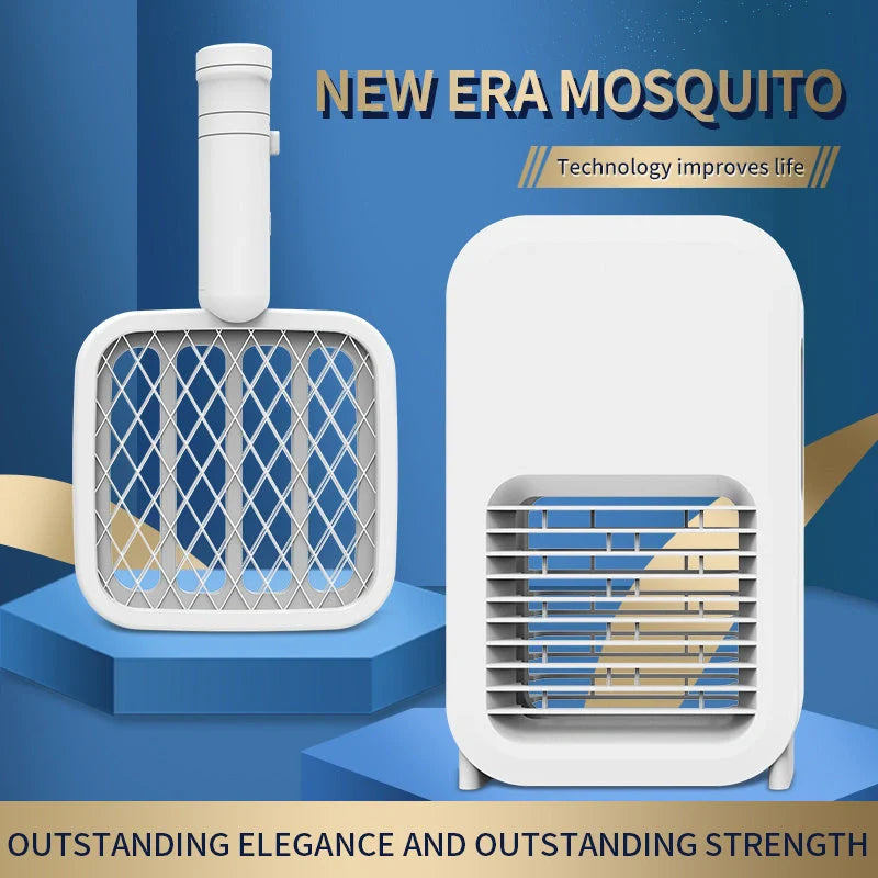 2in1 LED Mosquito Killer Lamp and Racket with USB charging cable