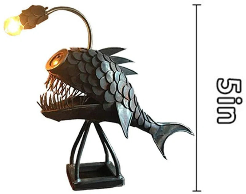Anglerfish Lamp floor-standing retro art table lamp with flexible head