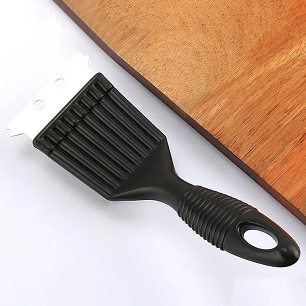 Steel wire BBQ cleaning brush with shovel combo for efficient grill maintenance