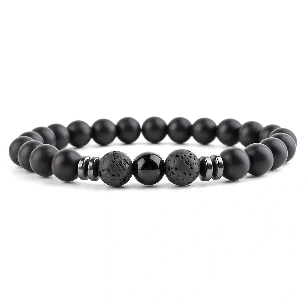 8mm stone beads seven chakra yoga beaded bracelet in various colours