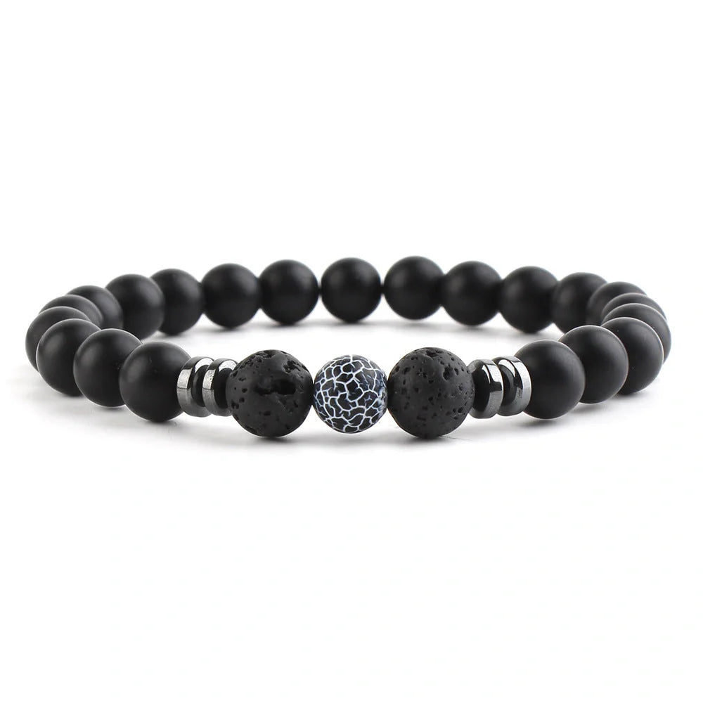 8mm stone beads seven chakra yoga beaded bracelet in various colours