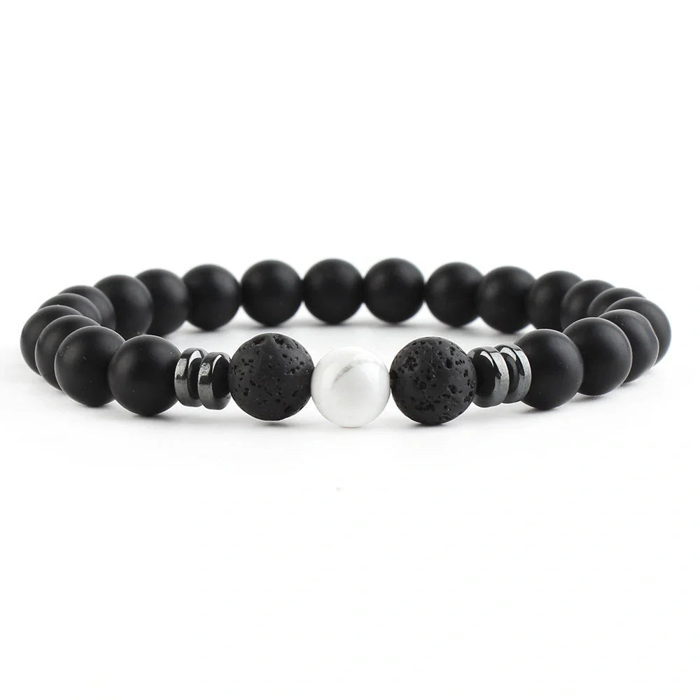 8mm stone beads seven chakra yoga beaded bracelet in various colours