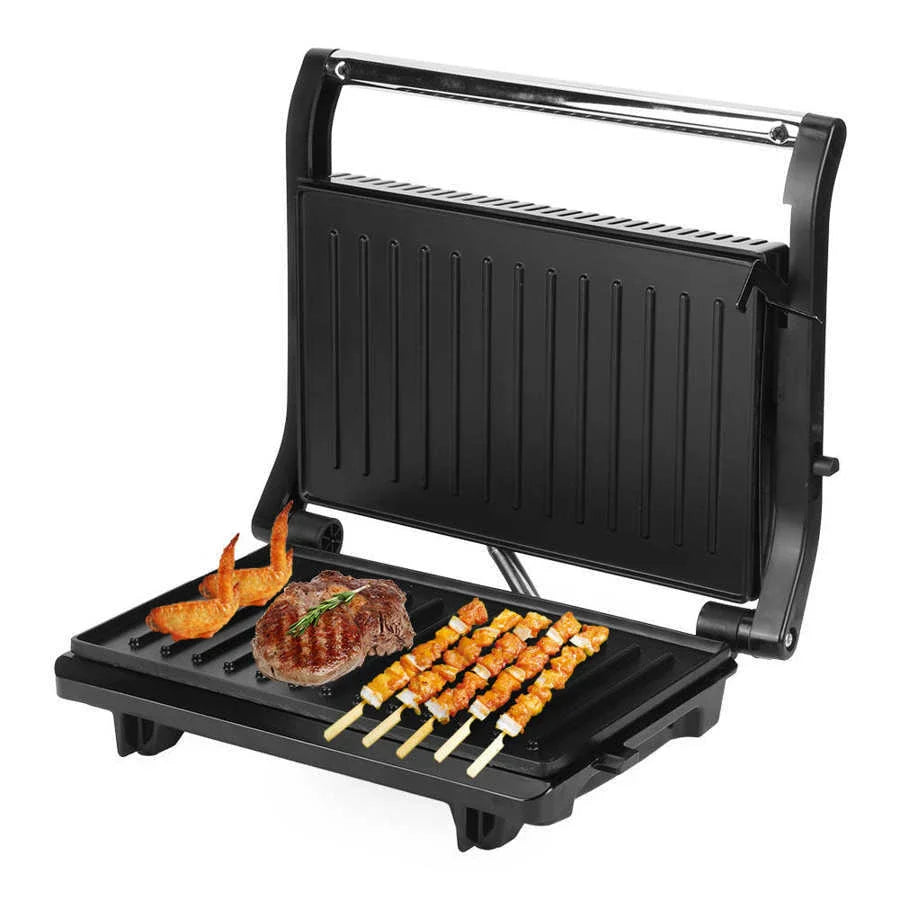Premium nonstick electric grill with temperature control and smokeless design for effortless home cooking