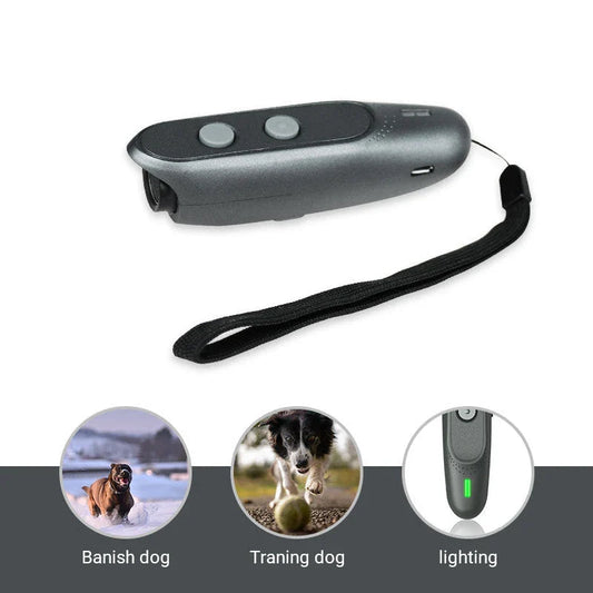 Portable Ultrasonic Dog Deterrent - Compact, Rechargeable, and Effective for Bark Control