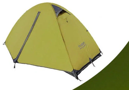 Premium double-layered waterproof camping tent with Oxford cloth exterior and aluminium alloy frame for all-weather outdoor adventures