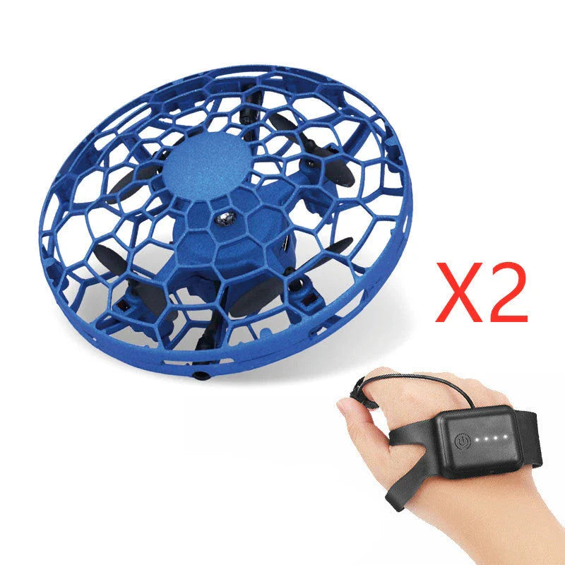 Intuitive air drone with UFO-inspired design, gesture control, and automatic obstacle avoidance for seamless aerial experiences.