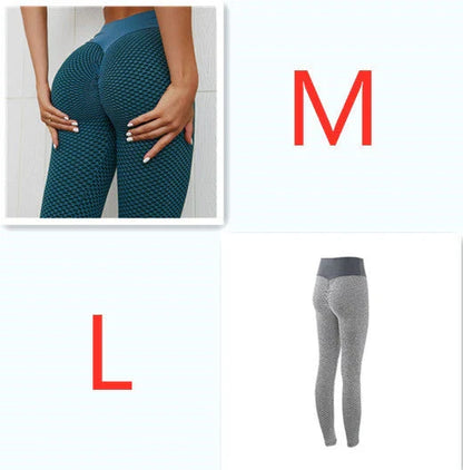Premium plaid leggings in a variety of vibrant colors, designed for high-performance workouts and all-day comfort.