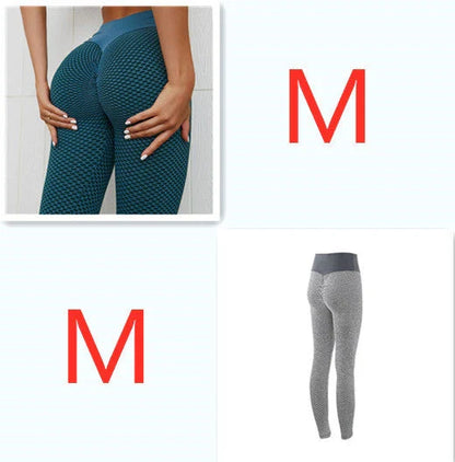 Premium plaid leggings in a variety of vibrant colors, designed for high-performance workouts and all-day comfort.