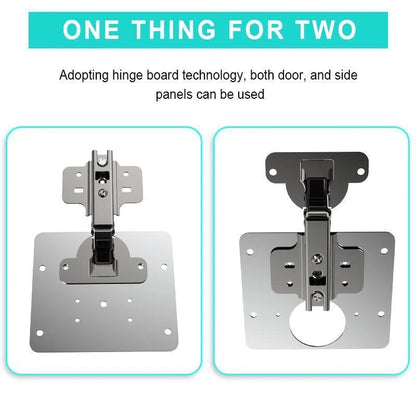 Stainless steel hinge repair installation device for furniture restoration