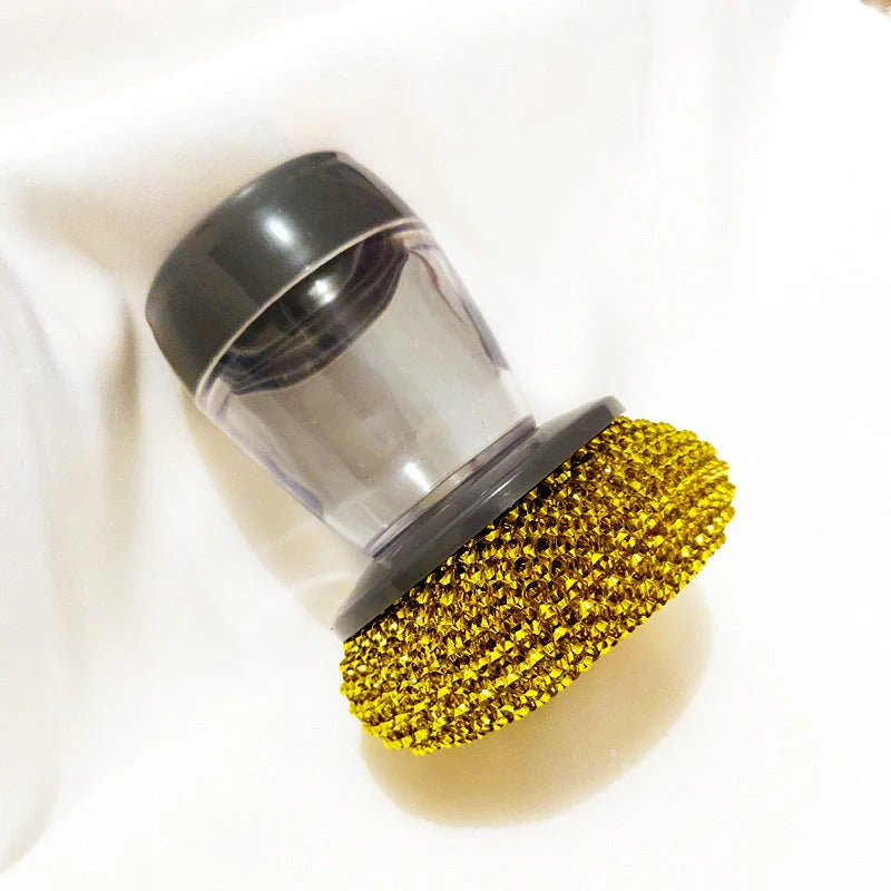 Premium Anti-Bacterial Kitchen Scrubbing Brush with Soap Dispenser - Rust-resistant, Durable, and Convenient Cleaning Tool