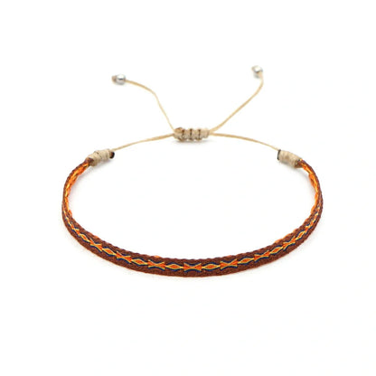 Handcrafted bohemian bracelet with ethnic flair, featuring premium Miyuki DB beads and traditional weaving techniques