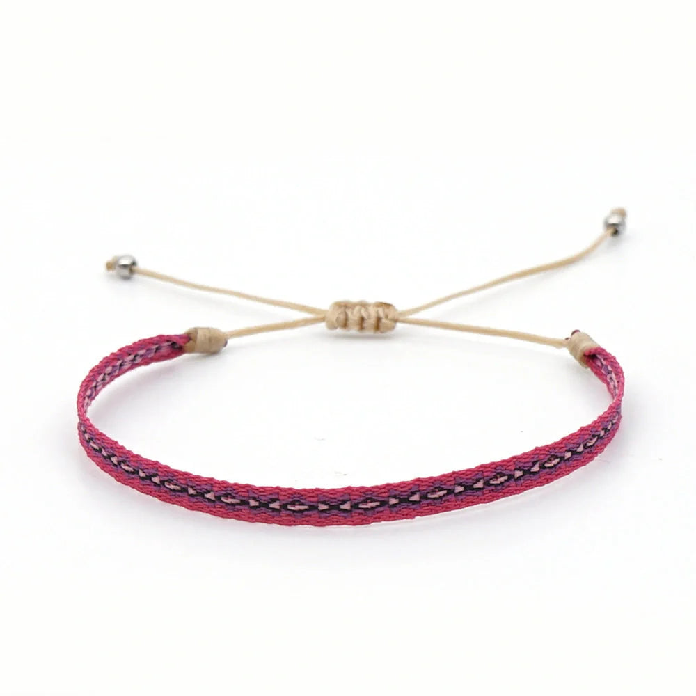Handcrafted bohemian bracelet with ethnic flair, featuring premium Miyuki DB beads and traditional weaving techniques