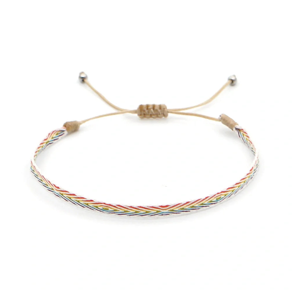 Handcrafted bohemian bracelet with ethnic flair, featuring premium Miyuki DB beads and traditional weaving techniques